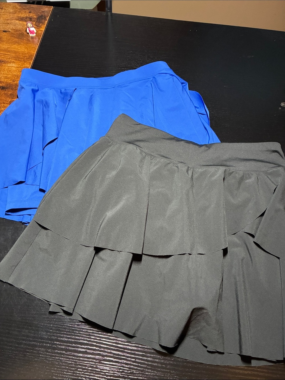 DSG Two-Pack Tiered Skorts in Royal Blue and Black
